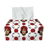Calavera Girl Skull Pattern Print Rectangle Tissue Box Cover