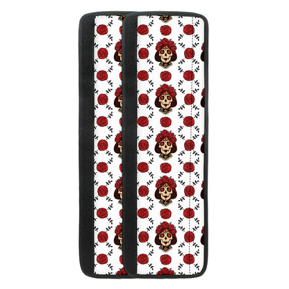 Calavera Girl Skull Pattern Print Refrigerator Handle Covers