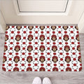 Calavera Girl Skull Pattern Print Rubber Doormat