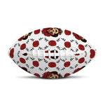 Calavera Girl Skull Pattern Print Rugby Ball