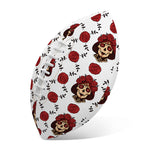 Calavera Girl Skull Pattern Print Rugby Ball
