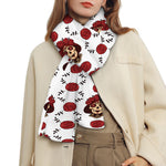 Calavera Girl Skull Pattern Print Scarf