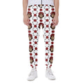 Calavera Girl Skull Pattern Print Joggers