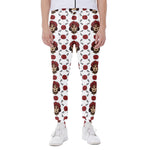 Calavera Girl Skull Pattern Print Scuba Joggers