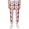 Calavera Girl Skull Pattern Print Scuba Joggers