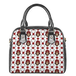 Calavera Girl Skull Pattern Print Shoulder Handbag