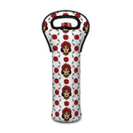 Calavera Girl Skull Pattern Print Single Neoprene Wine Tote