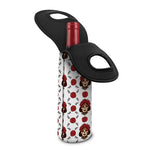 Calavera Girl Skull Pattern Print Single Neoprene Wine Tote