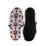 Calavera Girl Skull Pattern Print Slippers