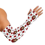 Calavera Girl Skull Pattern Print Sun Protection Arm Sleeves