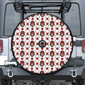 Calavera Girl Skull Pattern Print Tire Cover With Camera Hole