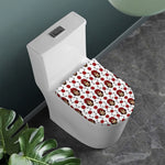 Calavera Girl Skull Pattern Print Toilet Lid Cover