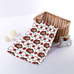 Calavera Girl Skull Pattern Print Towel