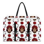 Calavera Girl Skull Pattern Print Utility Tote Bag
