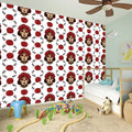 Calavera Girl Skull Pattern Print Wall Sticker