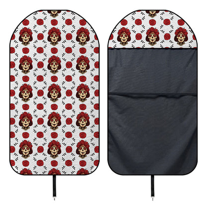 Calavera Girl Skull Pattern Print Waterproof Car Seat Cover