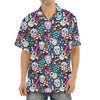 Calaveras Day Of The Dead Pattern Print Aloha Shirt