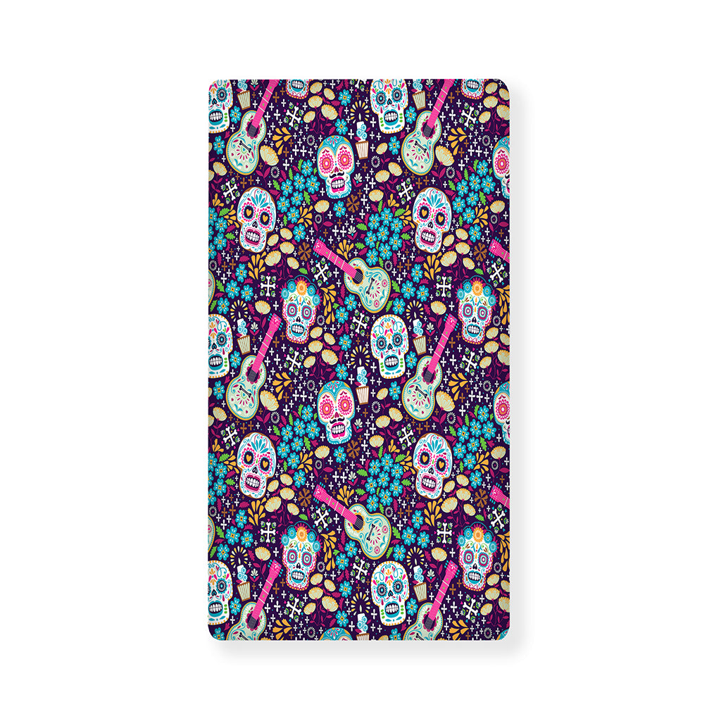 Calaveras Day Of The Dead Pattern Print Baby Crib Sheet