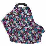 Calaveras Day Of The Dead Pattern Print Baby Seat Cover