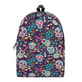 Calaveras Day Of The Dead Pattern Print School Backpack