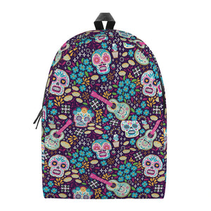 Calaveras Day Of The Dead Pattern Print Backpack