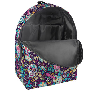 Calaveras Day Of The Dead Pattern Print Backpack