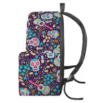 Calaveras Day Of The Dead Pattern Print Backpack