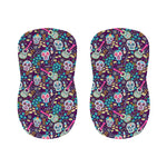 Calaveras Day Of The Dead Pattern Print Bar Stool Covers