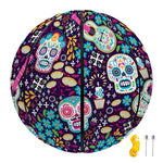 Calaveras Day Of The Dead Pattern Print Basketball