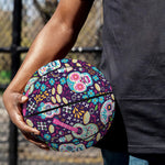 Calaveras Day Of The Dead Pattern Print Basketball