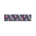 Calaveras Day Of The Dead Pattern Print Bed Runner