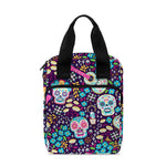 Calaveras Day Of The Dead Pattern Print Bible Tote Bag