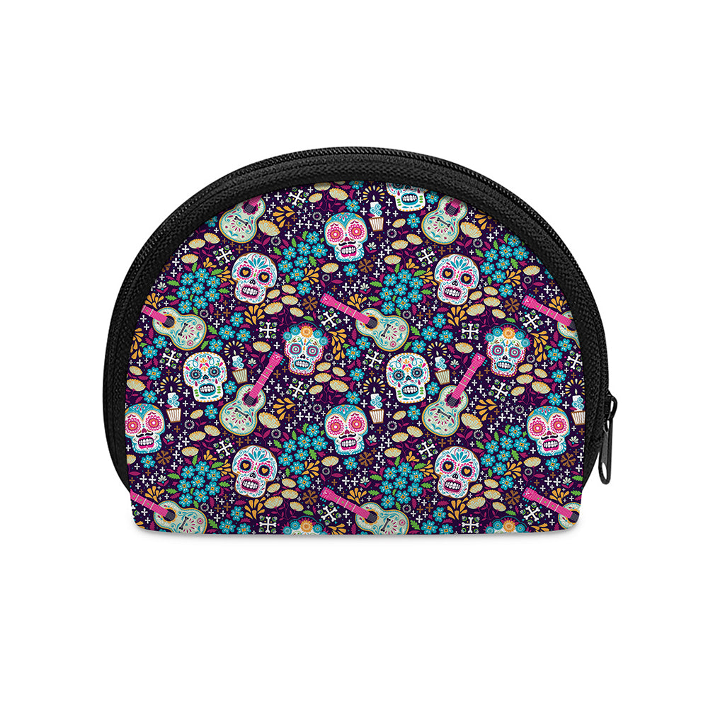 Calaveras Day Of The Dead Pattern Print Coin Purse