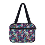 Calaveras Day Of The Dead Pattern Print Double Strap Bible Bag