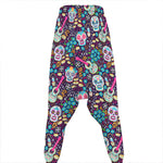 Calaveras Day Of The Dead Pattern Print Hammer Pants