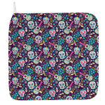 Calaveras Day Of The Dead Pattern Print Hand Towel