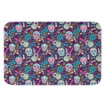 Calaveras Day Of The Dead Pattern Print Indoor Door Mat