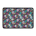 Calaveras Day Of The Dead Pattern Print Kitchen Mat