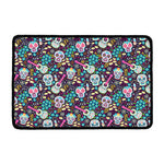 Calaveras Day Of The Dead Pattern Print Kitchen Mat