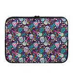 Calaveras Day Of The Dead Pattern Print Laptop Sleeve