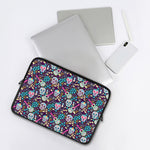Calaveras Day Of The Dead Pattern Print Laptop Sleeve