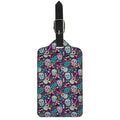 Calaveras Day Of The Dead Pattern Print Luggage Tag