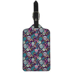 Calaveras Day Of The Dead Pattern Print Luggage Tag