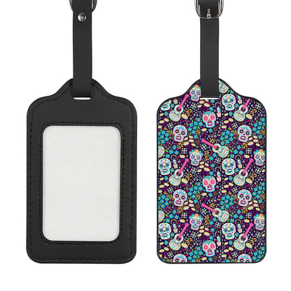 Calaveras Day Of The Dead Pattern Print Luggage Tag
