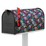 Calaveras Day Of The Dead Pattern Print Mailbox Cover