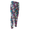 Calaveras Day Of The Dead Pattern Print Men's Compression Pants