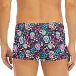 Calaveras Day Of The Dead Pattern Print Men's Short Boxer Briefs