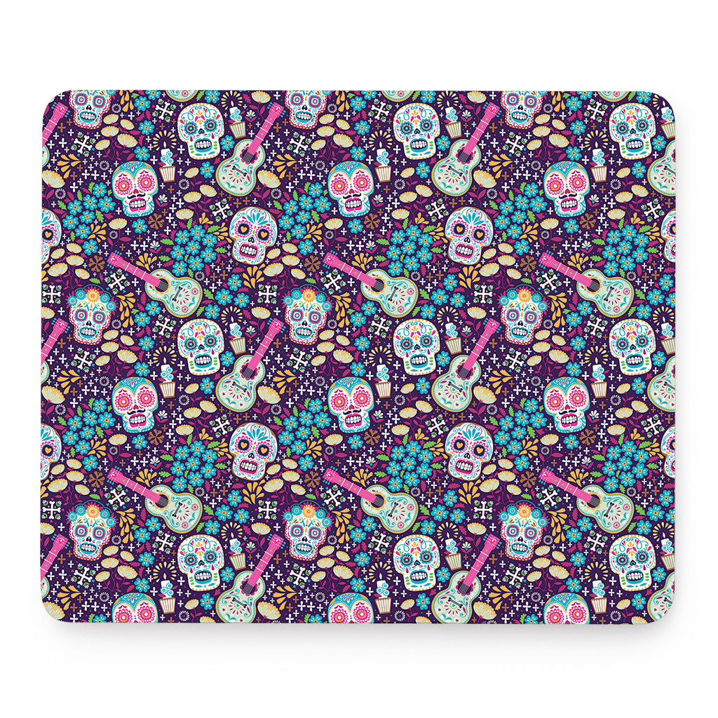 Calaveras Day Of The Dead Pattern Print Mouse Pad