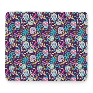 Calaveras Day Of The Dead Pattern Print Mouse Pad