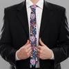 Calaveras Day Of The Dead Pattern Print Necktie